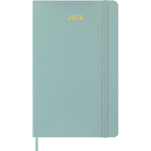 Agenda Semanal Precious & Ethical 2026, em Couro Vegano - Verde Sálvia