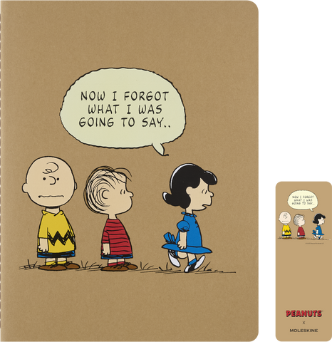 Cahier Peanuts XL Pautado - Conjunto de 3 Cadernos
