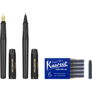 Set Moleskine/Kaweco Tinta Permanente + Ballpen + Recargas - Preto