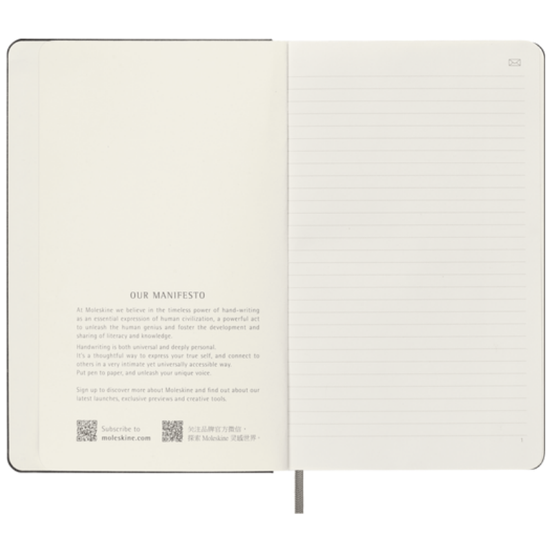 Smart Notebook Pautado, Capa Dura - Preto