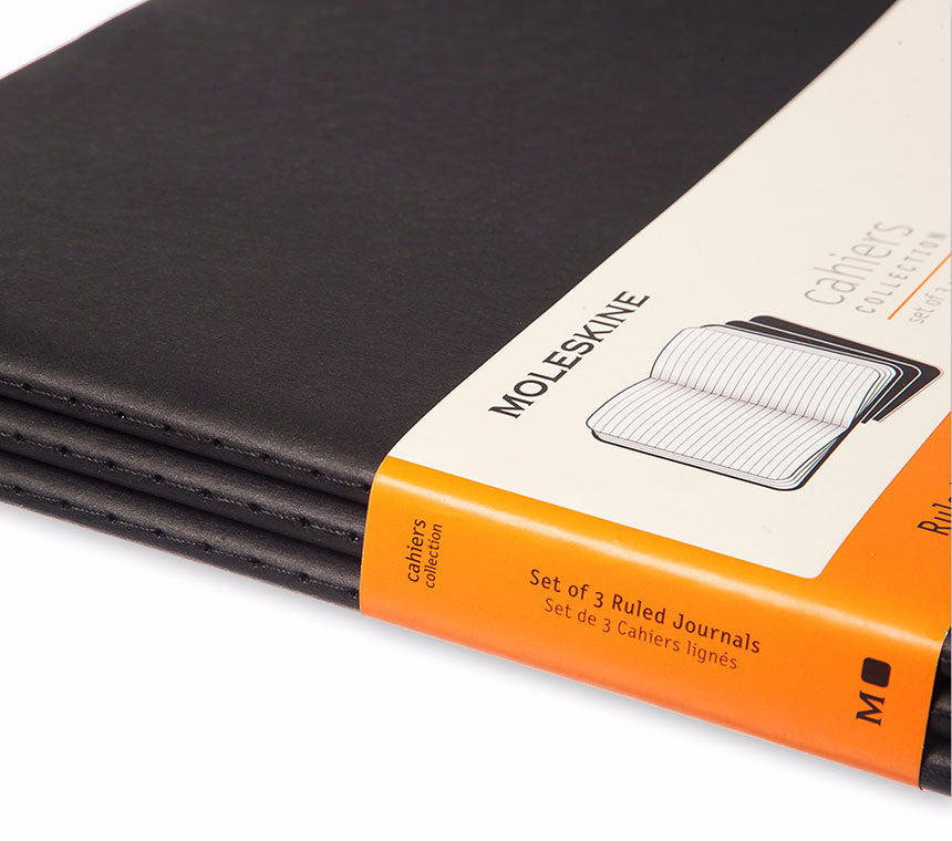 Cahier XXL Preto - Conjunto de 3 cadernos
