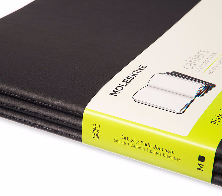 Cahier XXL Preto - Conjunto de 3 cadernos