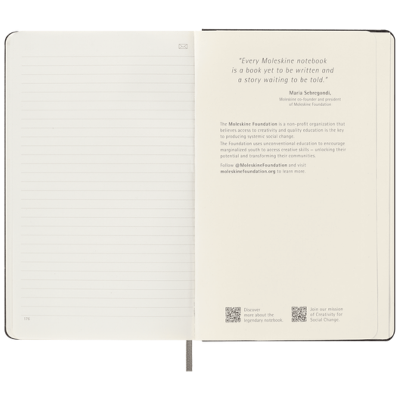 Smart Notebook Pautado, Capa Dura - Preto