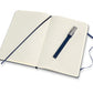 Caderno Pautado Azul Safira + Caneta - Grande