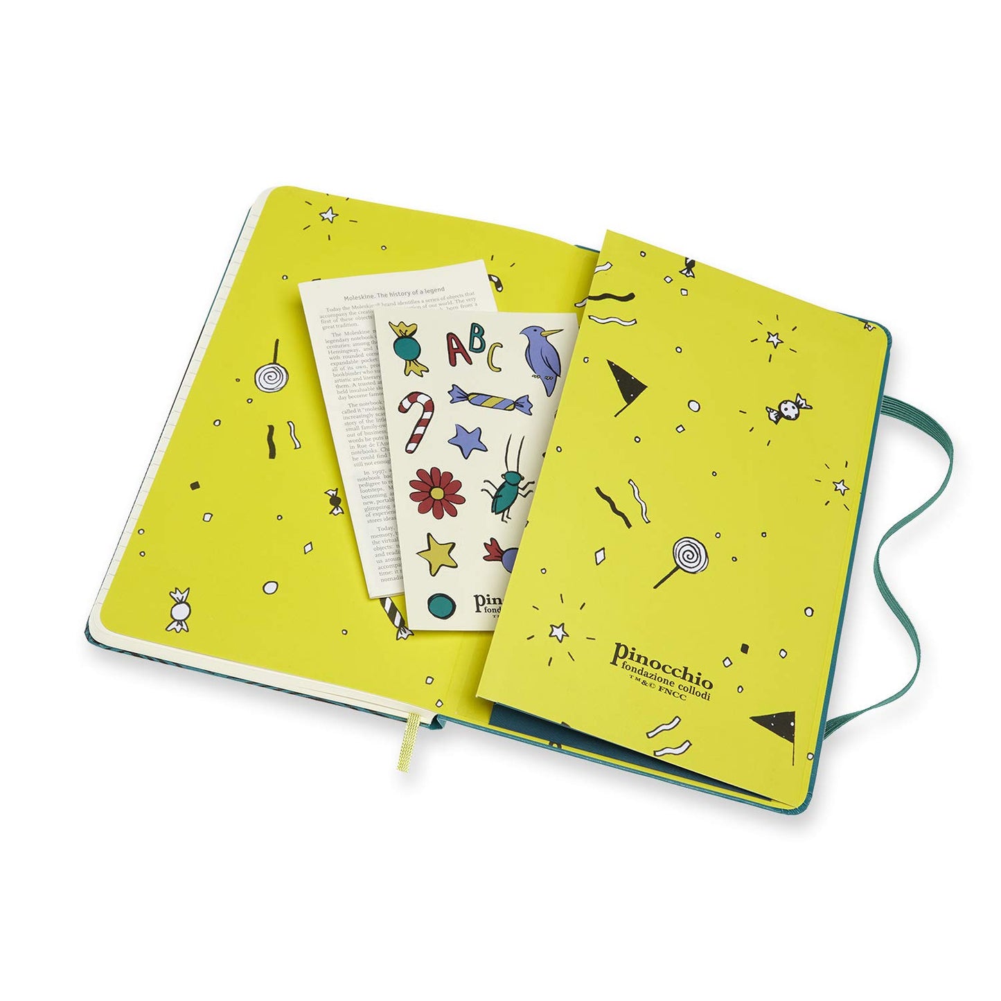 Caderno Pinóquio Pautado - Verde