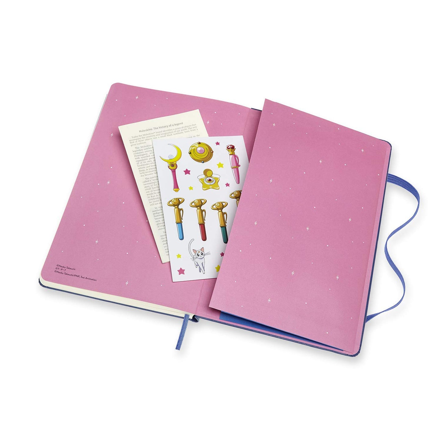 Sailor Moon Pautado Azul - Moon Stick