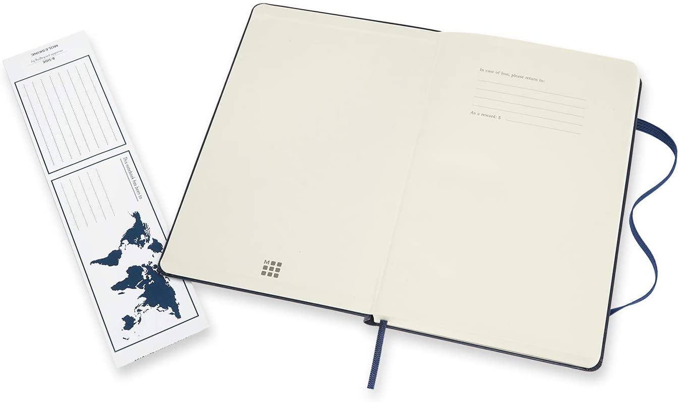 Caderno Clássico Duplo Layout - Azul Safira