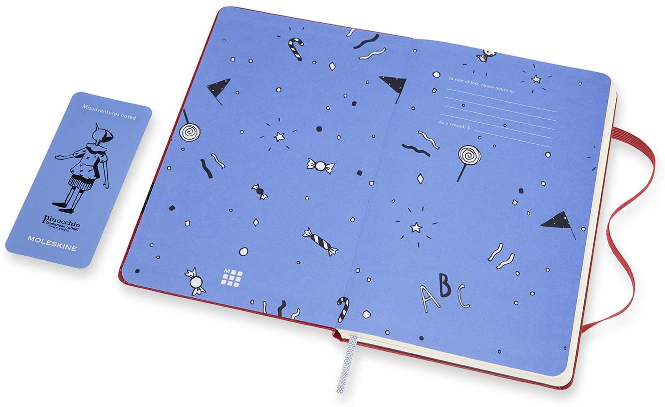 Caderno Pinóquio Liso - Vermelho