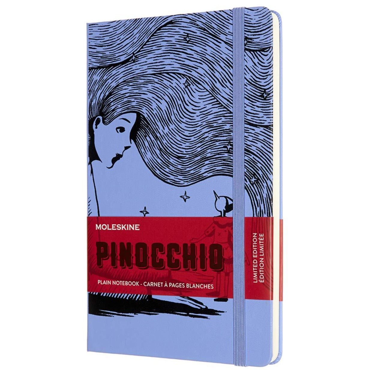 Caderno Pinóquio Liso - Azul