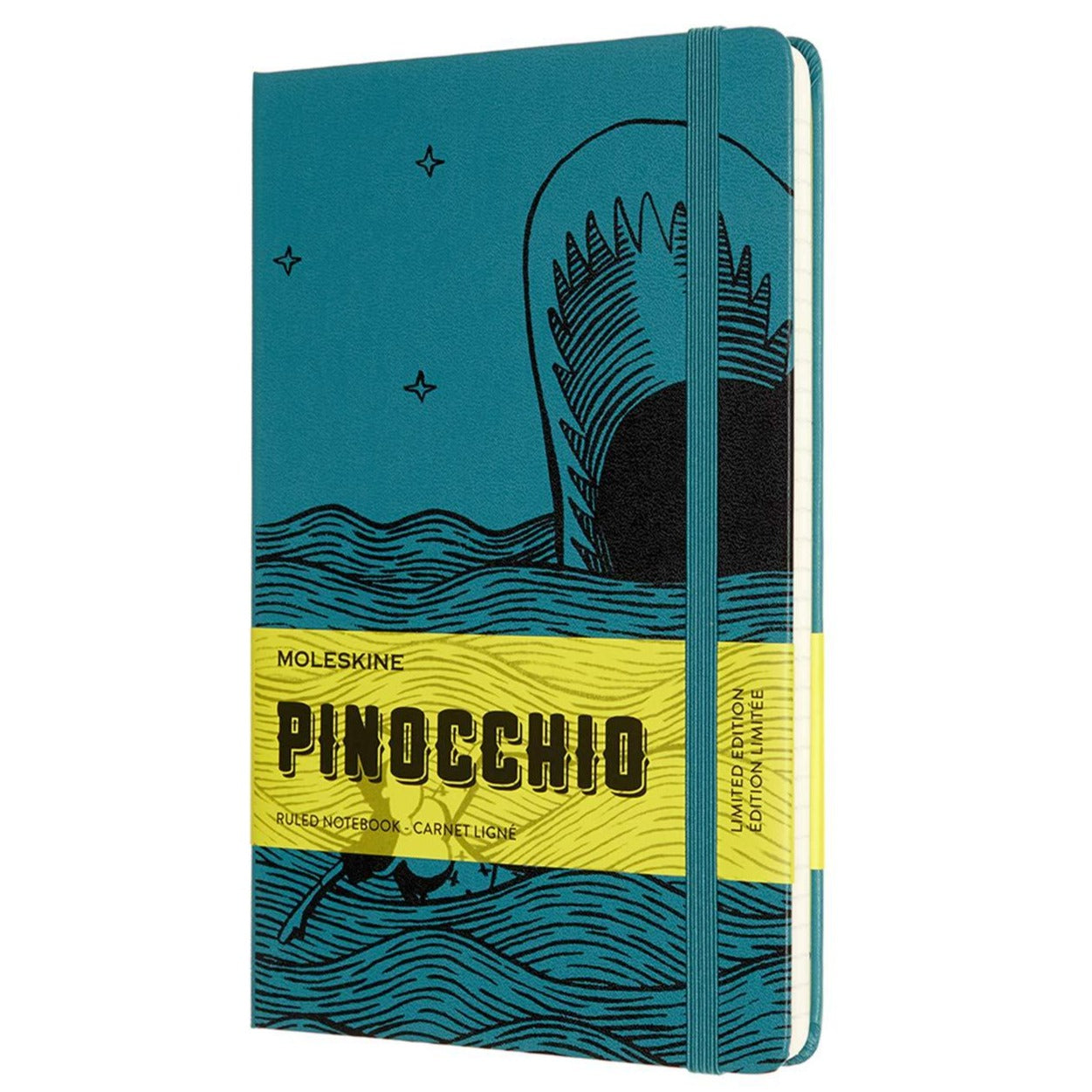 Caderno Pinóquio Pautado - Verde