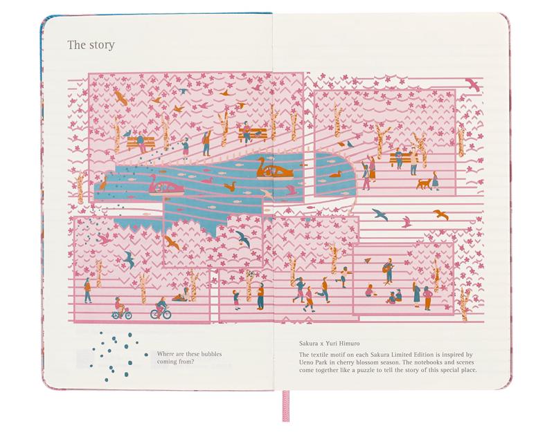 Caderno Sakura Grande Pautado - Bicycle