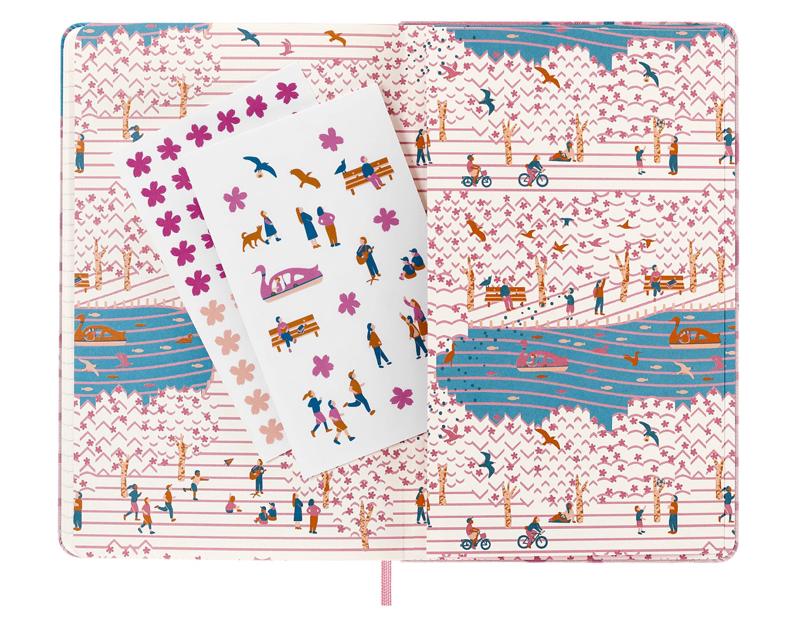 Caderno Sakura Grande Pautado - Bicycle