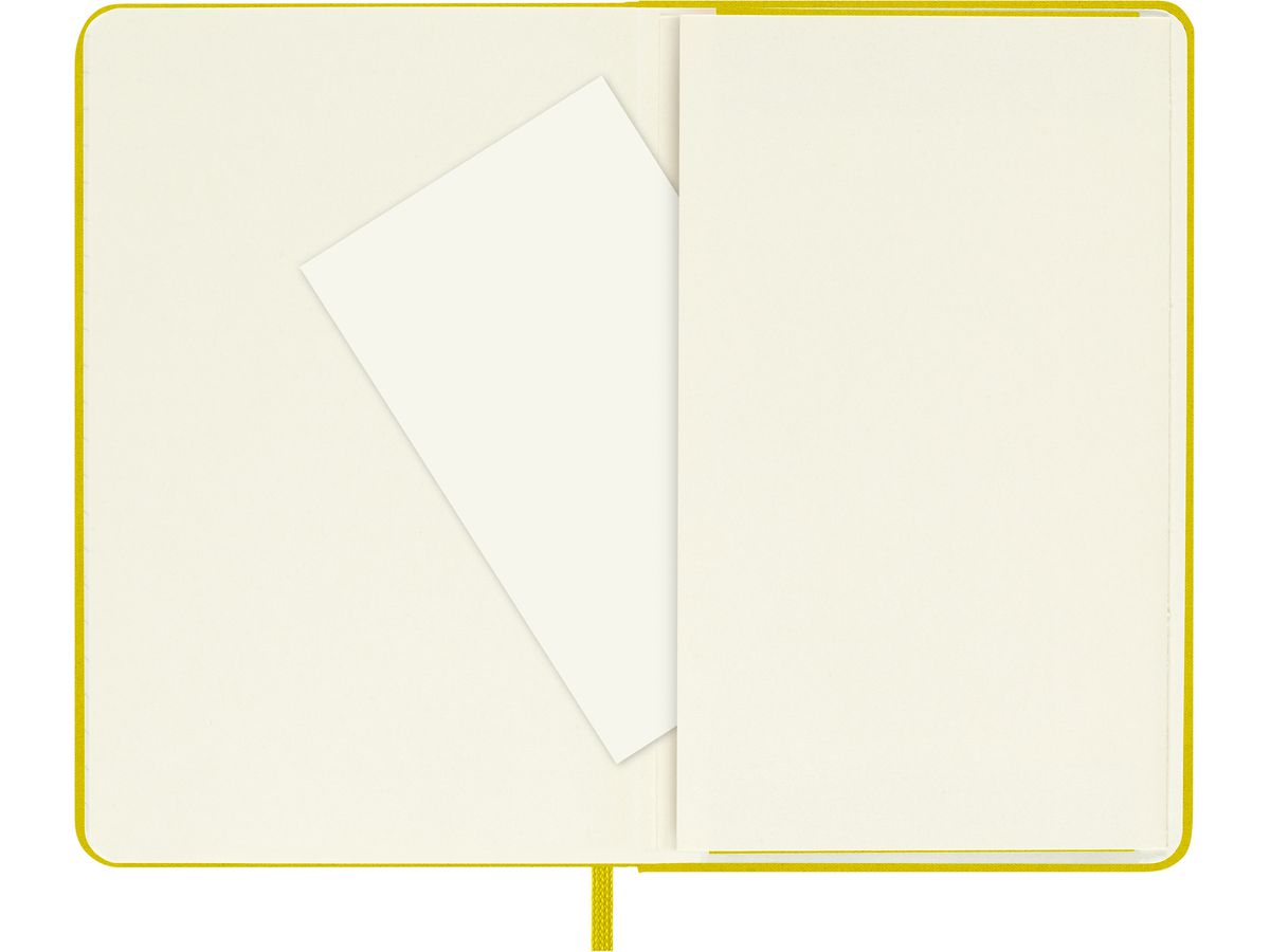 Caderno Clássico Acetinado - Amarelo Feno