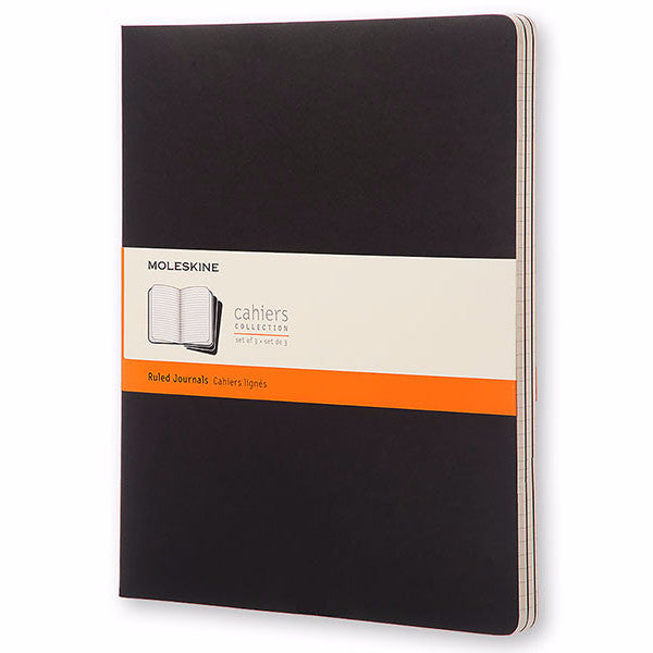 Cahier XXL Preto - Conjunto de 3 cadernos