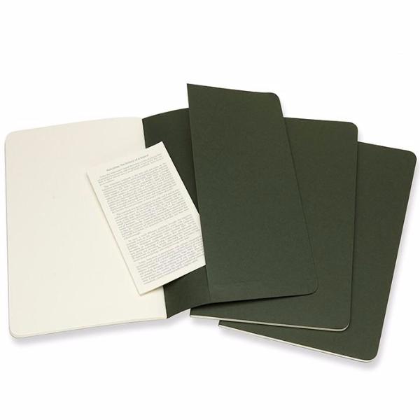 Cahier Verde - Conjunto de 3 cadernos
