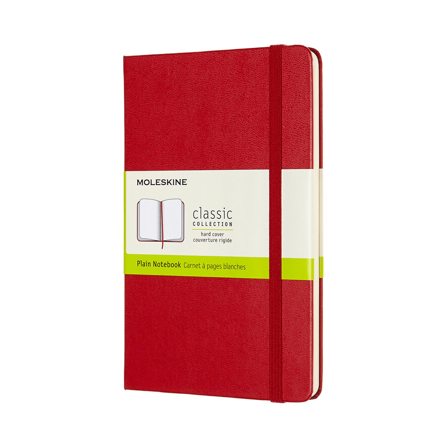 Caderno Clássico Médio - Vermelho Escarlate