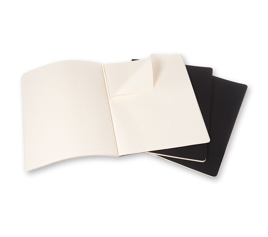 Cahier XXL Preto - Conjunto de 3 cadernos