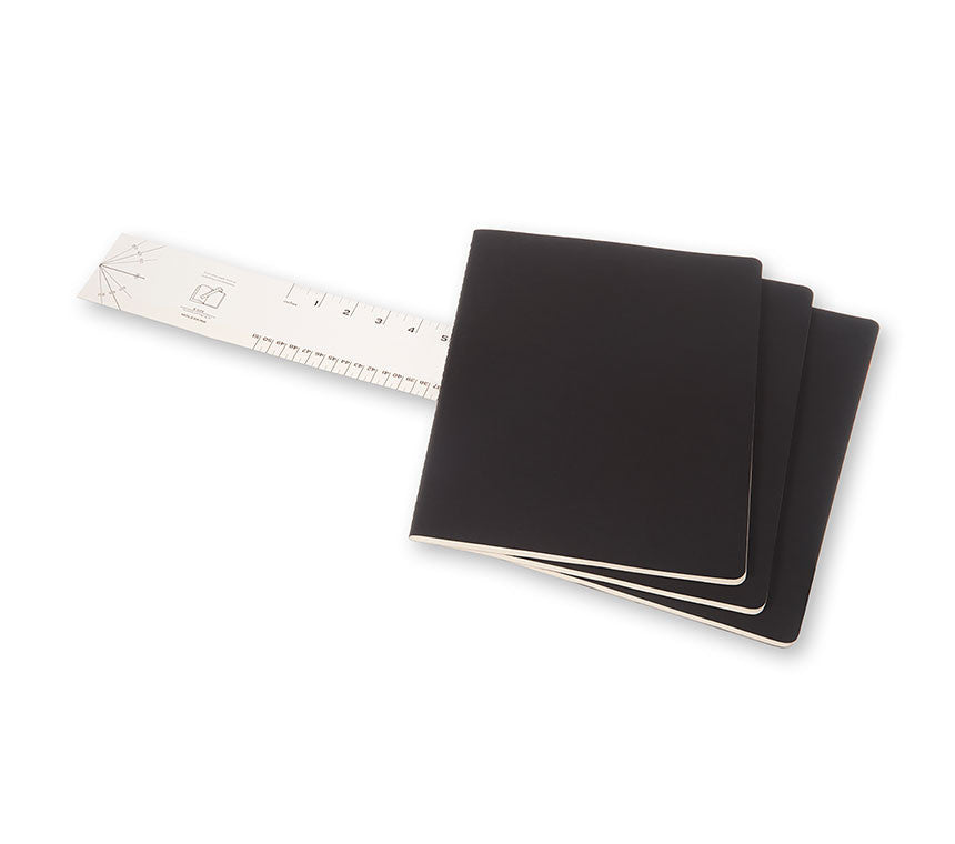 Cahier XXL Preto - Conjunto de 3 cadernos