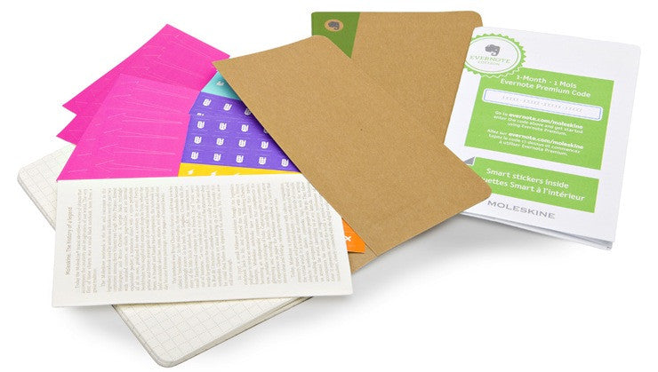 Cahier Evernote Quadriculado - Conjunto de 2 cadernos XL