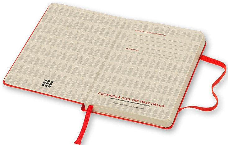 Caderno Coca-Cola, Liso - Bolso