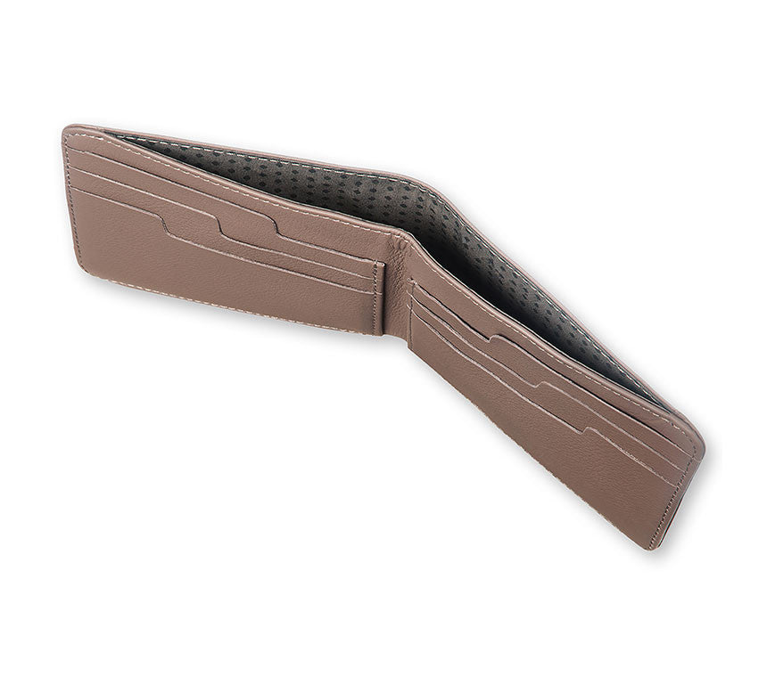 Carteira Horizontal Lineage em Couro - Taupe
