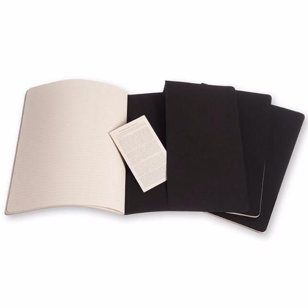 Cahier XXL Preto - Conjunto de 3 cadernos