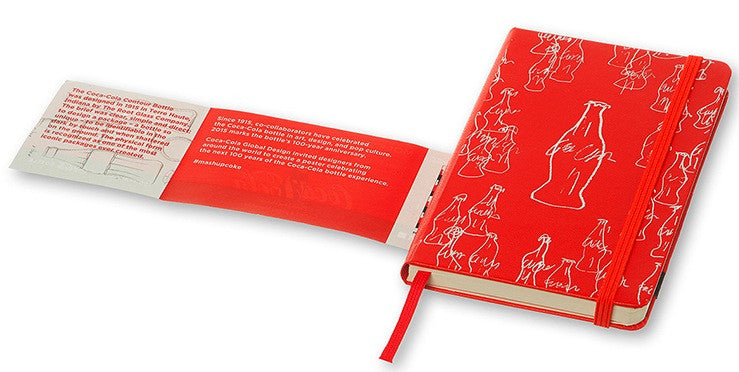 Caderno Coca-Cola, Liso - Bolso