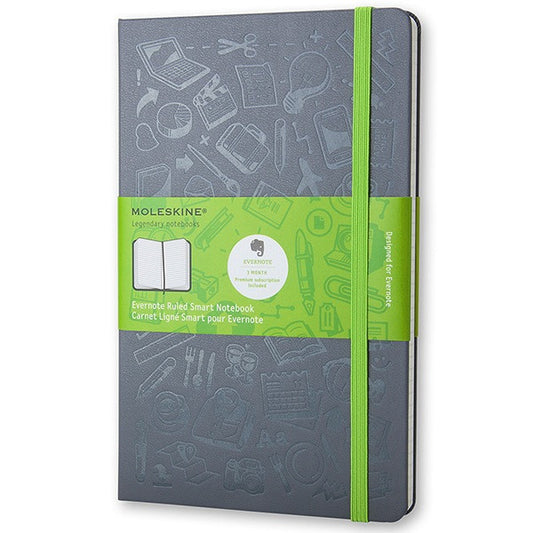 Evernote Cinza Pautado - Grande