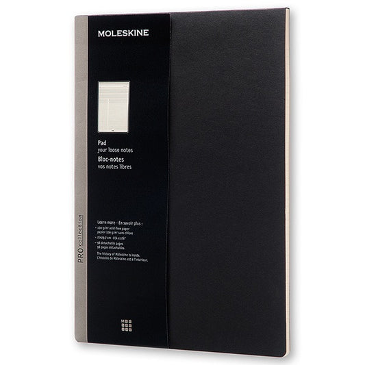 Bloco de Notas PRO PAD Preto - Pautado