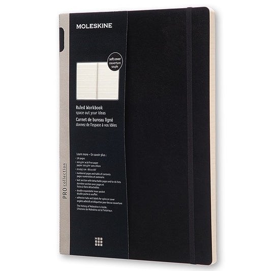 Workbook A4 Soft Pautado - Preto
