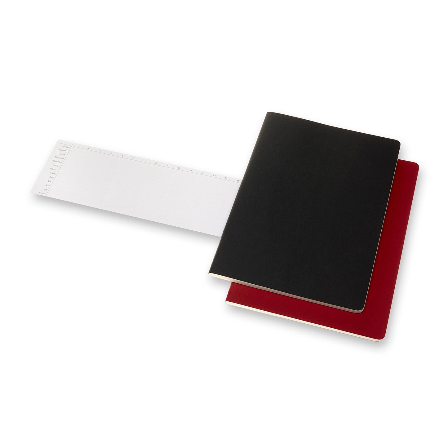 Cahier Subject A4 - Preto/Vermelho