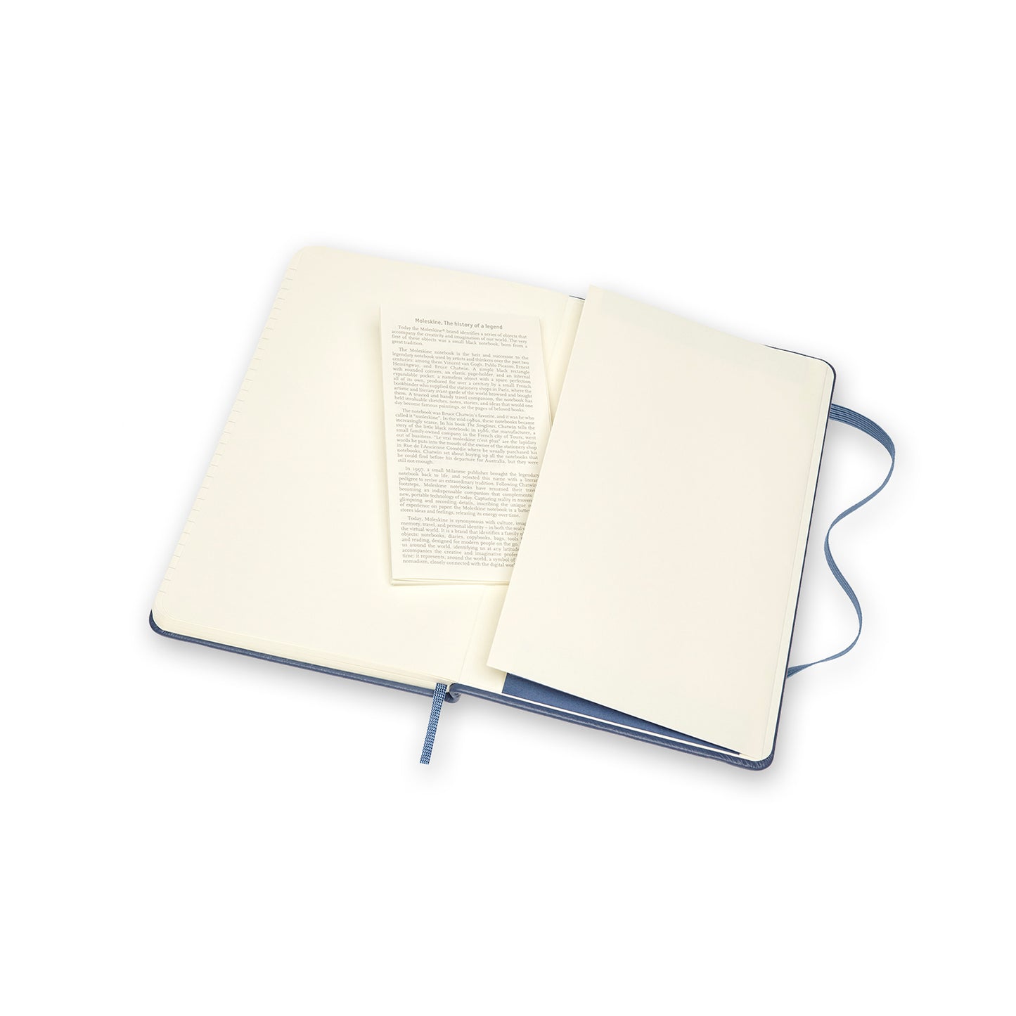 Caderno Clássico em Couro Premium - Azul