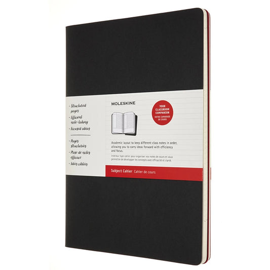 Cahier Subject A4 - Preto/Vermelho