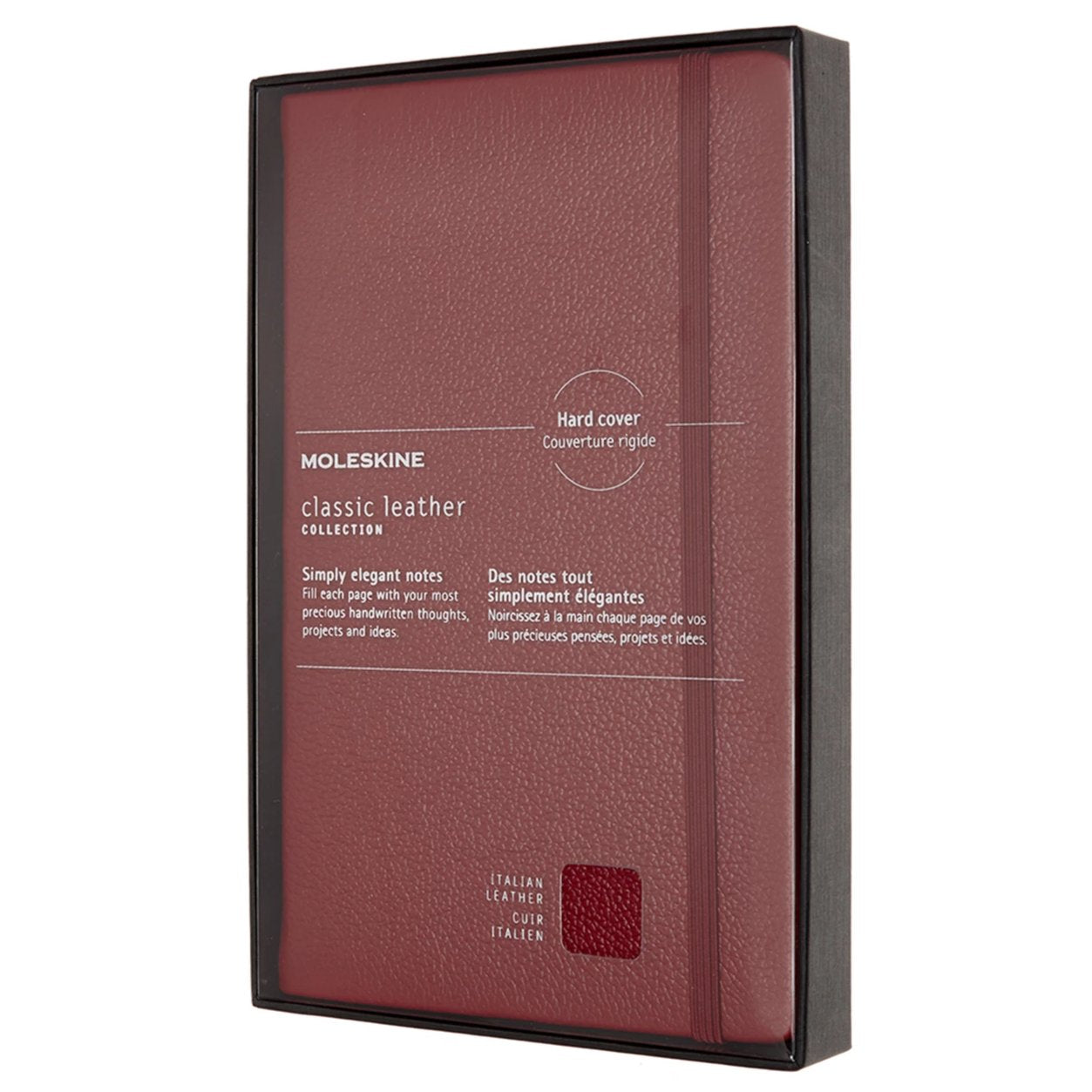 Caderno Clássico em Couro Premium - Vermelho