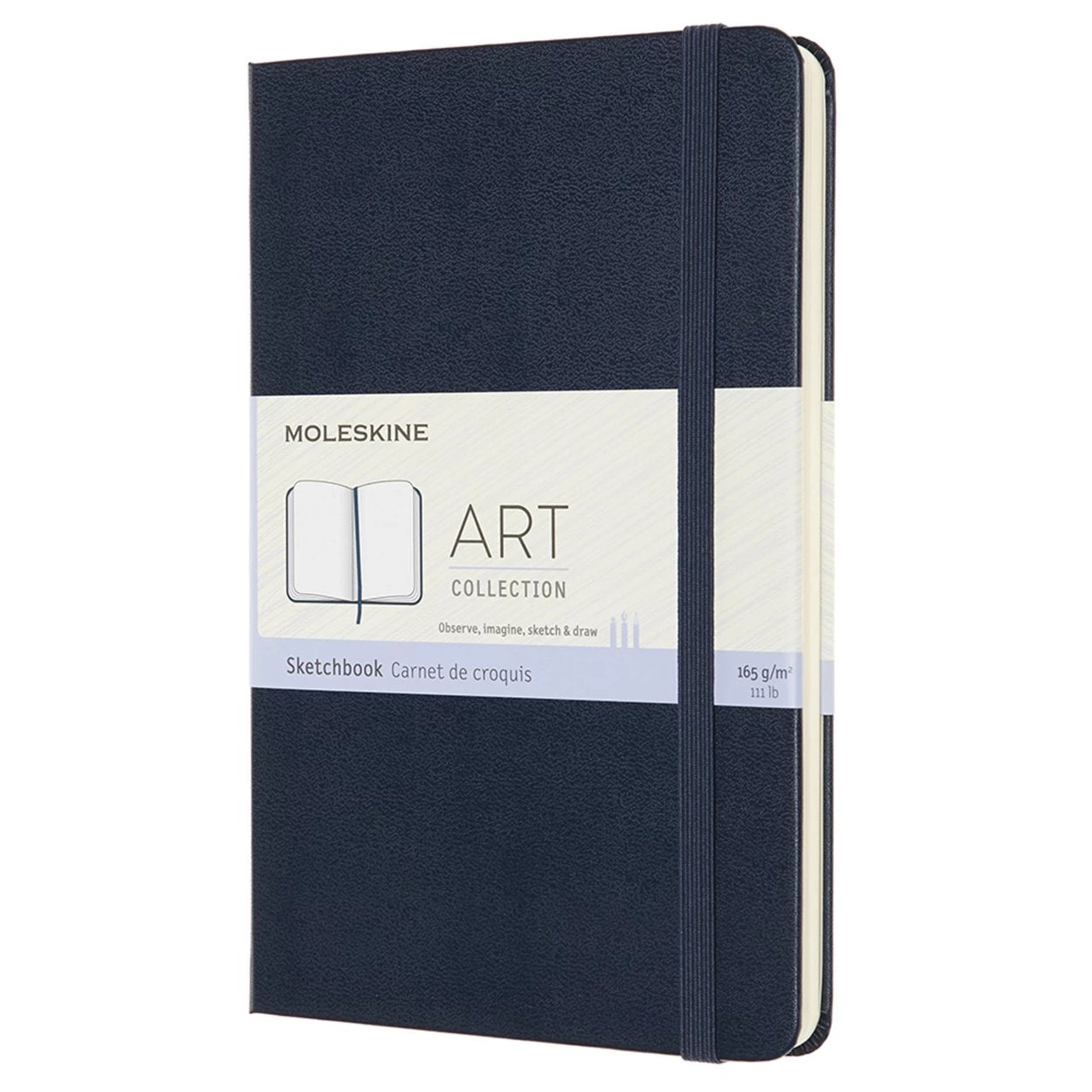 Caderno de Desenho Médio - Azul Safira