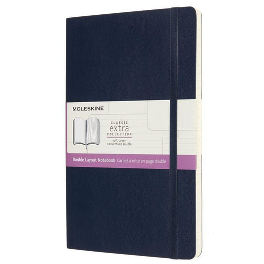 Caderno Soft Duplo Layout - Azul Safira