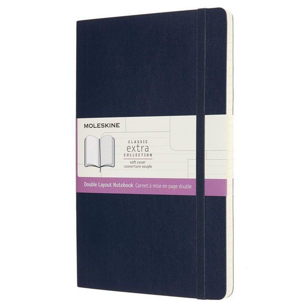 Caderno Soft Duplo Layout - Azul Safira