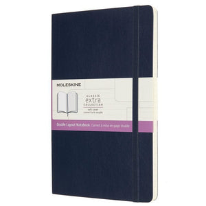 Caderno Soft Duplo Layout - Azul Safira