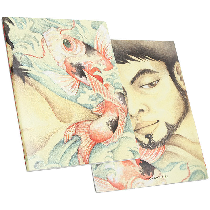 Cahier Cover Art Benjamin Barrios - Conjunto de 2 cadernos