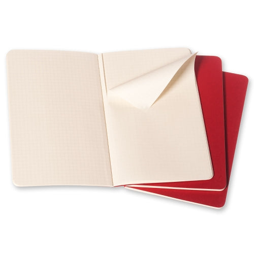 Cahier Vermelho - Conjunto de 3 cadernos