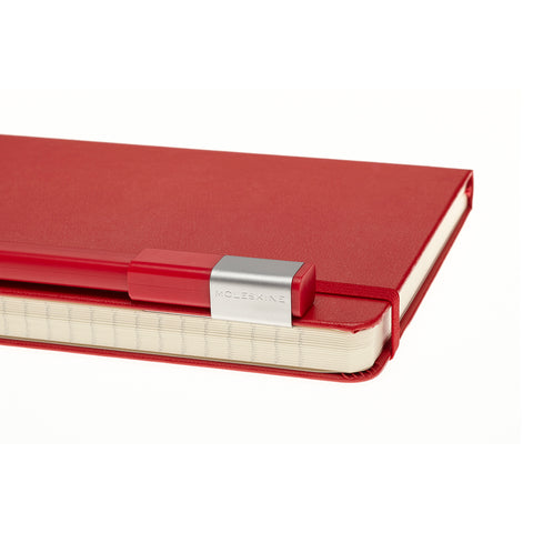 Caderno Pautado Vermelho + Caneta - Grande