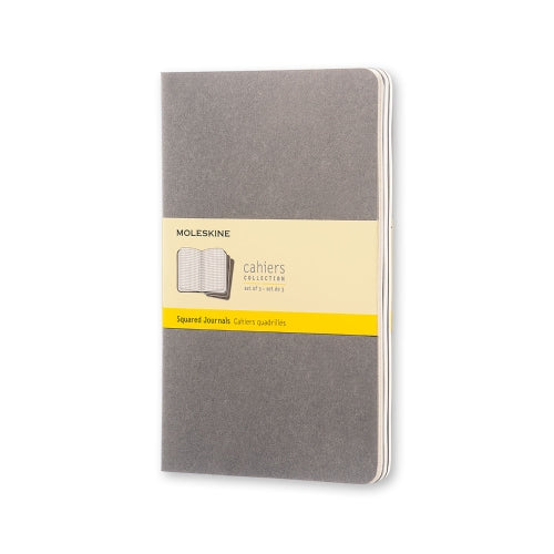Cahier Cinza - Conjunto de 3 cadernos