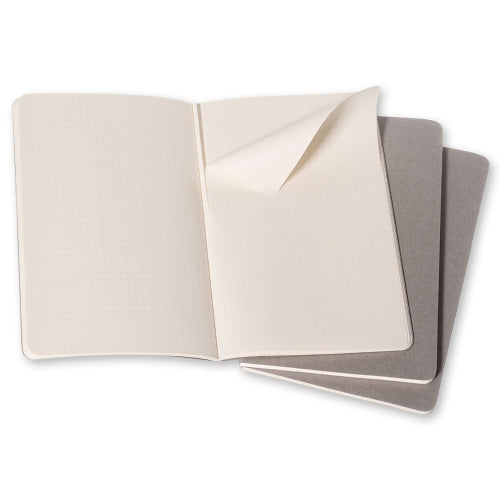 Cahier Cinza - Conjunto de 3 cadernos