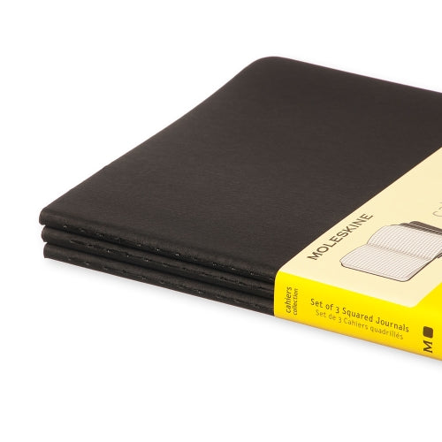 Cahier Preto - Conjunto de 3 cadernos