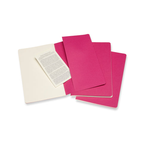 Cahier Rosa Cinético - Conjunto de 3 cadernos