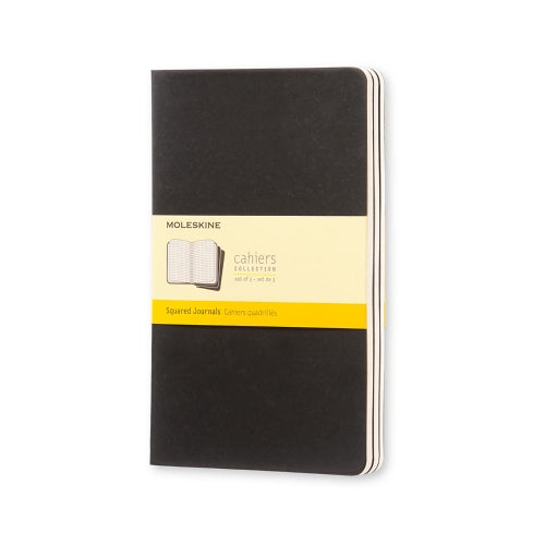 Cahier Preto - Conjunto de 3 cadernos
