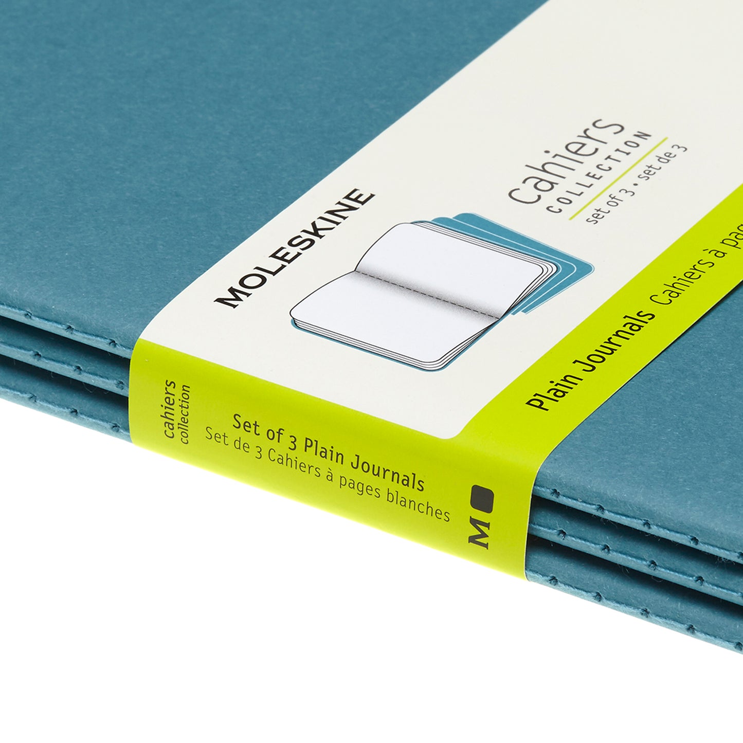 Cahier Azul Vivo - Conjunto de 3 cadernos