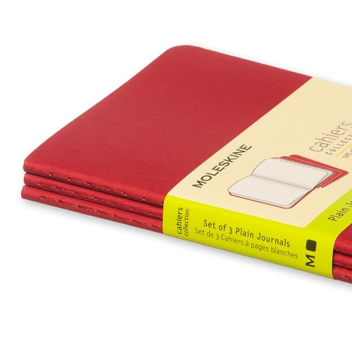 Cahier Vermelho - Conjunto de 3 cadernos