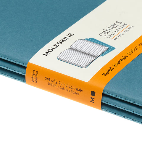 Cahier Azul Vivo - Conjunto de 3 cadernos