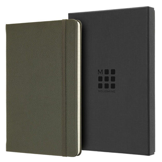 Caderno Clássico em Couro - Verde
